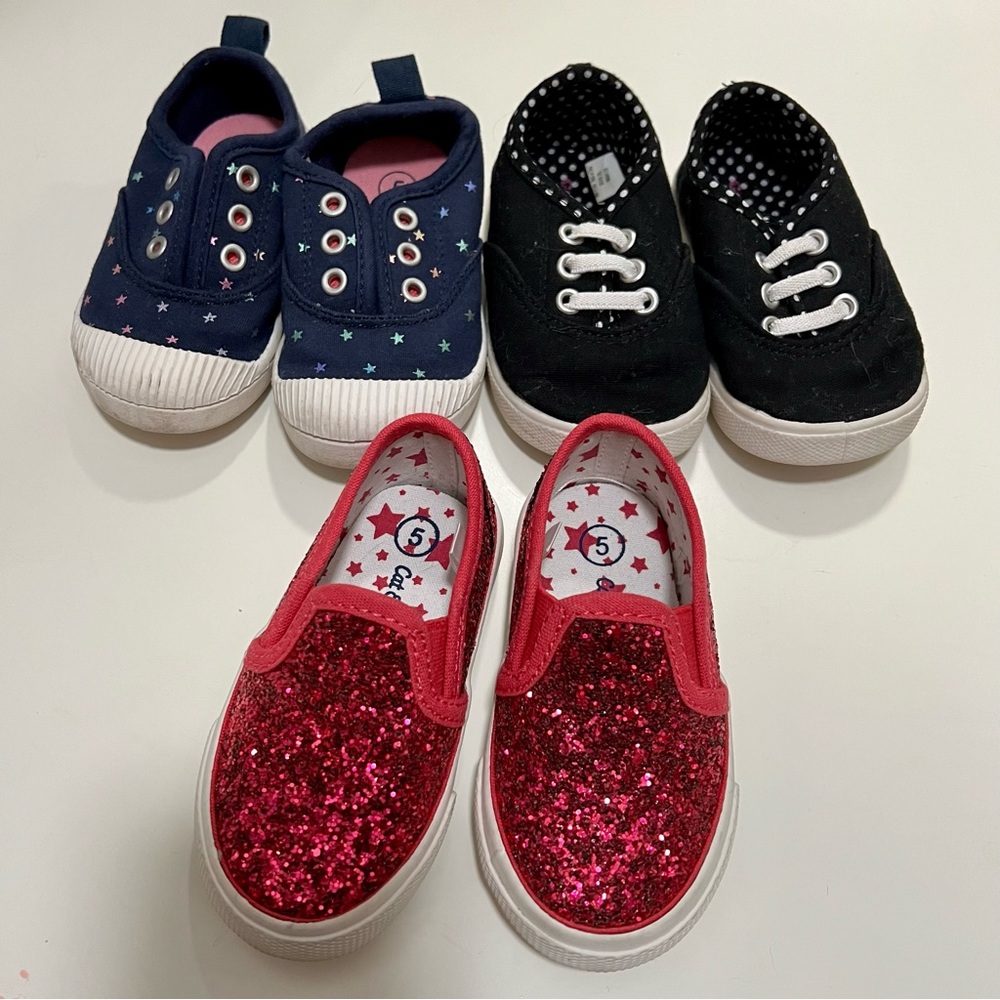 ✨LOT✨ of 3 Pairs Toddler shoes